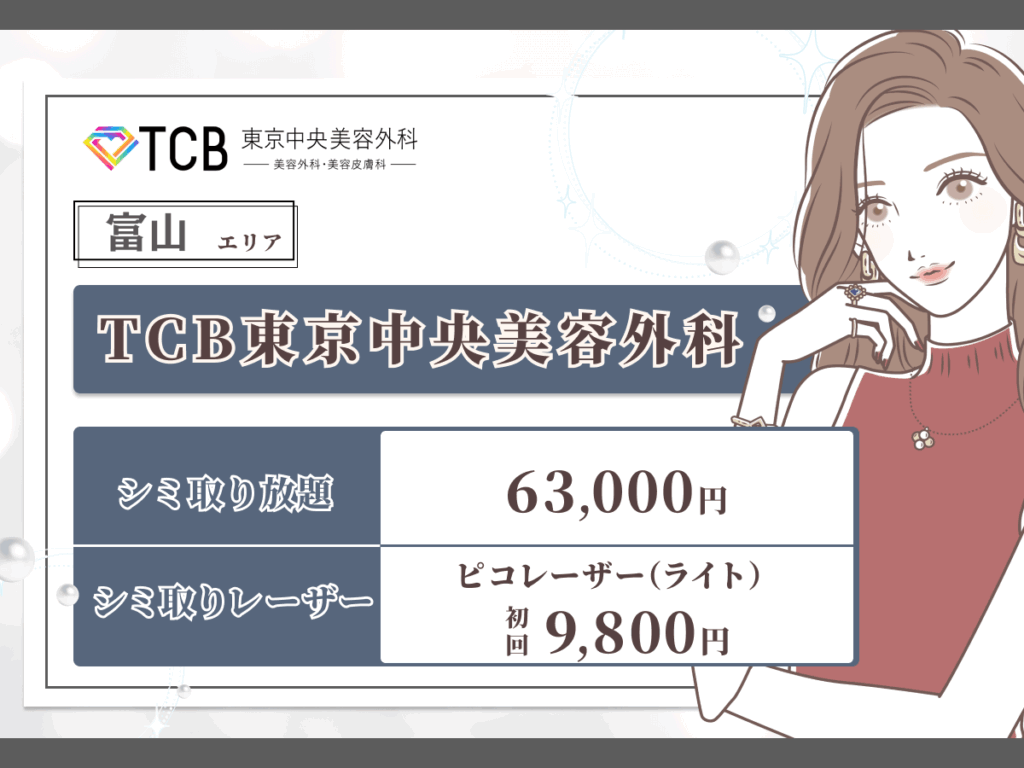 富山エリアおすすめ：TCB東京中央美容外科