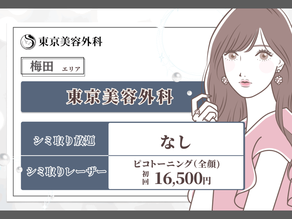 梅田エリアおすすめ：東京美容外科