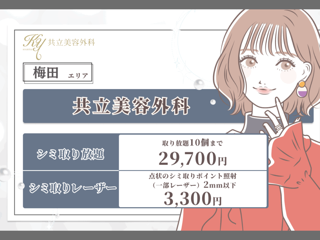 梅田エリアおすすめ：共立美容外科
